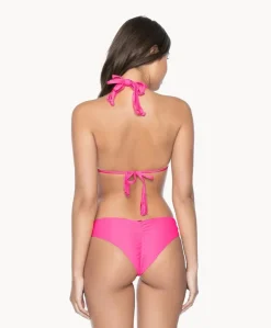 Hot Pink Basic Ruched Bottoms*PQ Swim Fashion