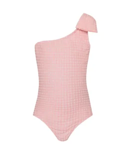 Kids One Shoulder Bow One Piece*PQ Swim Store