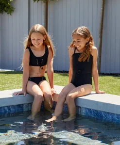 Kids Black Pier Lace Up Bikini (FINAL SALE)*PQ Swim Flash Sale