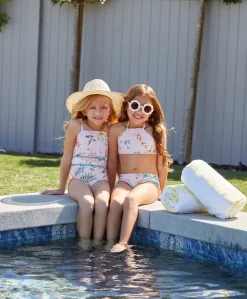 Kids High Neck Lettuce Edge Bikini (FINAL SALE)*PQ Swim New