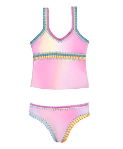 Kids Cotton Candy Rainbow Embroidered Tankini*PQ Swim Hot