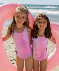 Kids Cotton Candy Tie Dye Best One Piece (FINAL SALE)*PQ Swim Flash Sale