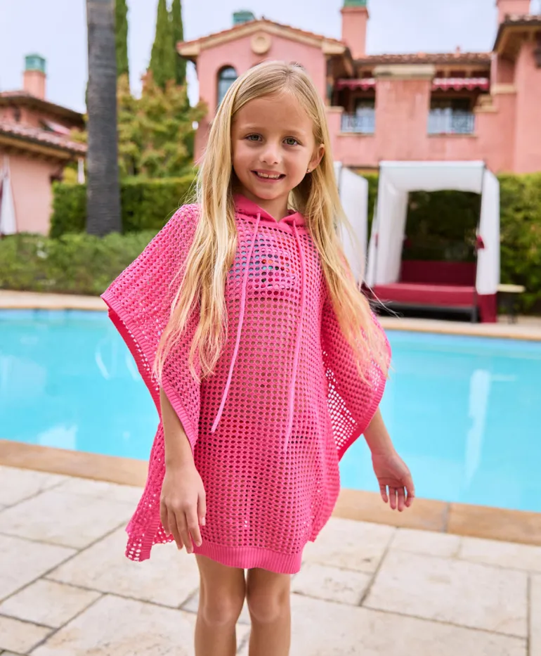 Kids Hot Pink Reagan Poncho*PQ Swim Store