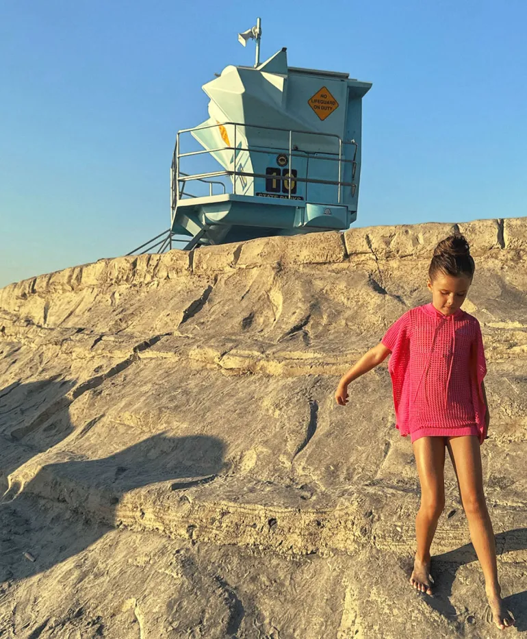 Kids Hot Pink Reagan Poncho*PQ Swim Store