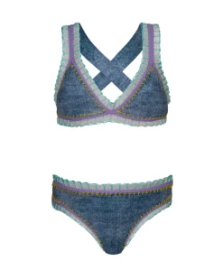 Kids Indie Sky Rainbow Embroidered Bikini*PQ Swim Cheap