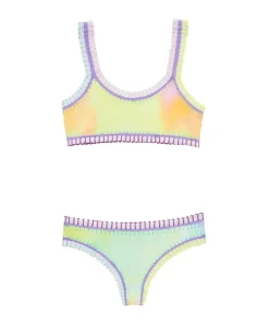 Kids Sporty Rainbow Embroidered Bikini (FINAL SALE)*PQ Swim Discount