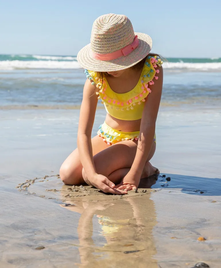 Kids Sunshine Pom Pom Bikini (FINAL SALE)*PQ Swim Online
