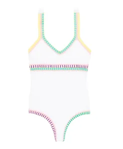 Kids Water Lily Rainbow Embroidered One Piece*PQ Swim Best Sale