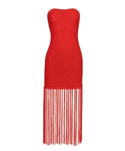 Vanessa Strapless Fringe Dress*PQ Swim Discount