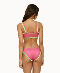 Platinum Bubble Gum Crochet-Trim Scoop Bottom*PQ Swim Cheap