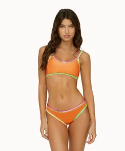 Platinum Mango Tango Crochet-Trim Sporty Top*PQ Swim Flash Sale