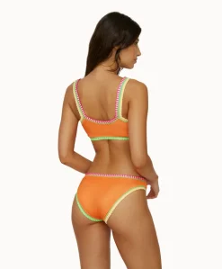 Platinum Mango Tango Crochet-Trim Sporty Top*PQ Swim Flash Sale