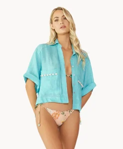 Linen Top (FINAL SALE)*PQ Swim Cheap