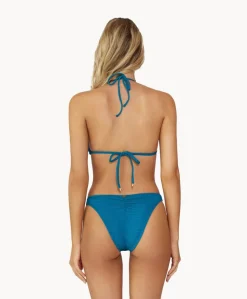 Turquoise Tides Mara Detail Tri Top (FINAL SALE)*PQ Swim Online
