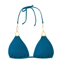 Turquoise Tides Mara Detail Tri Top (FINAL SALE)*PQ Swim Online