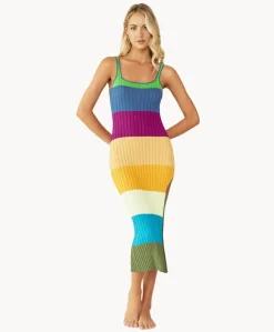 Turquoise Tides Piper Slit Dress (FINAL SALE)*PQ Swim Best