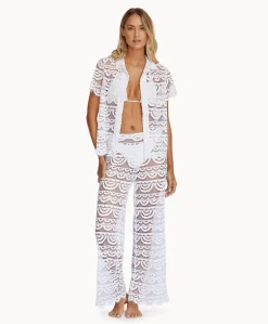 Water Lily High Waist Lace Pants*PQ Swim Discount