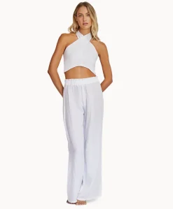 Water Lily Linen Wrap Top*PQ Swim Fashion