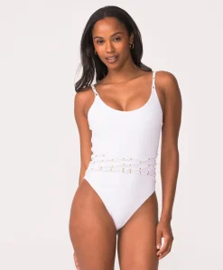 White Sands Beaded Brynn One Piece*PQ Swim Best Sale
