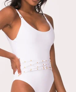 White Sands Beaded Brynn One Piece*PQ Swim Best Sale